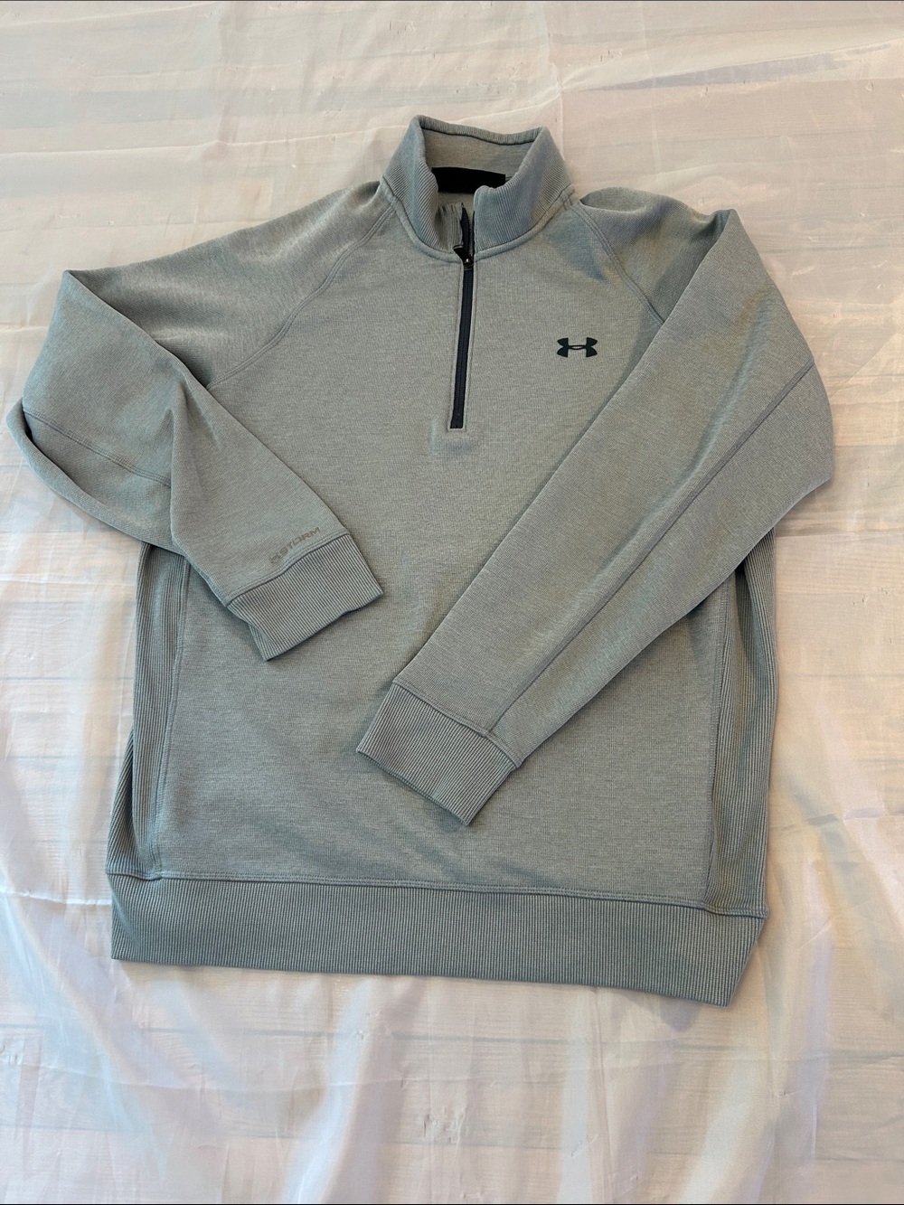 Under Armour Light Gray Quarter-Zip Pullover